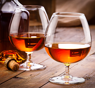 Frapin Cognac in Gläsern