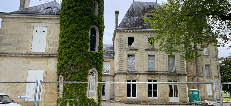 Das in der Renovierung befindliche Château Cantemerle