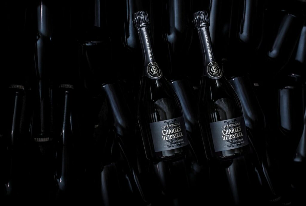 Champagner-Flaschen von Charles Heidsieck.